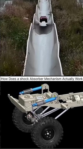 How Do Shock Absorbers Actually Work? 🚗💨 #automobile #satisfying #engineering