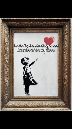 The story behind Banksy's "Girl with Balloon" #history #art