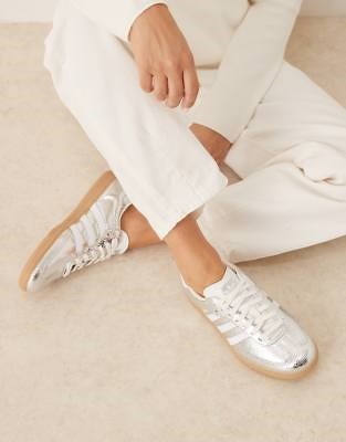 adidas Originals Samba OG trainers in metallic silver | ASOS