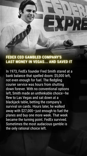 HE GAMBLED COMPANY'S LAST MONEY IN VEGAS... AND SAVED IT