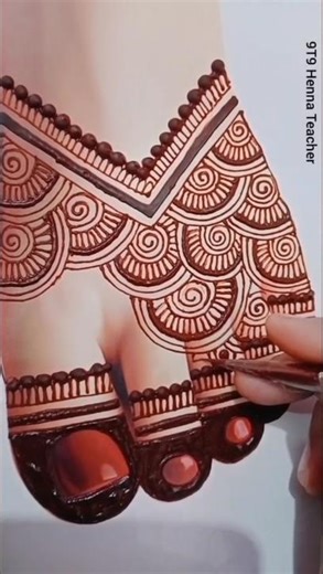 New Easy Leg Mehndi Design | Mehandi Ka Design #shorts #ytshorts #trending