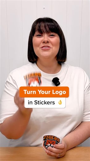 Bright Star Prints on Instagram: "Custom Stickers made seriously easy 💅Just upload your logo, customise your order, and off to checkout you go 🛒⚡ Tap to create yours now!"