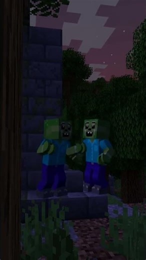 Zombies are chasing me! I overhear their plan to eat me and escape in Minecraft!