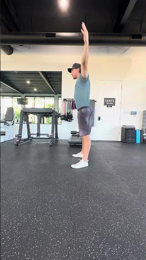 Toe Touch to Squat + Overhead Reach