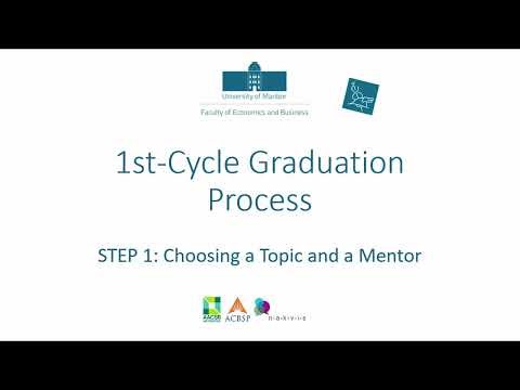 Graduation Process for Bachelor's Students: STEP 1: Choosing a Topic and a Mentor