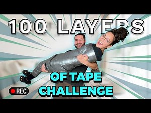 100 LAYERS OF TAPE CHALLENGE | EXTREME - Does she escape???