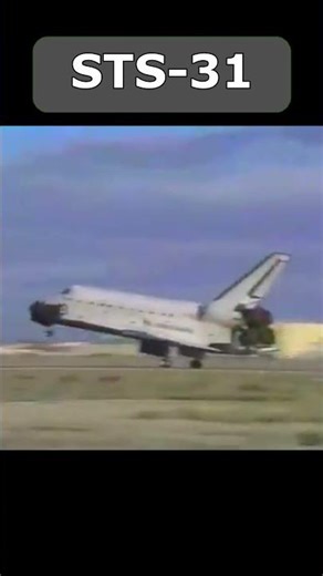 Space Shuttle STS-31 Discovery landing #nasa #shuttle #hubble #spaceshuttle #hubblespacetelescope