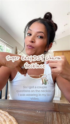 This was such a fun and easy project! No fancy tools needed :) Let me know if you make one and show me a pic! #diyjewelry #michaels #diycharmnecklace #customjewelry #easydiy