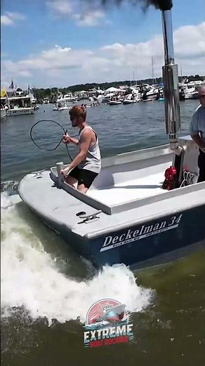 Extreme Boat Docking in Rock Hall, MD