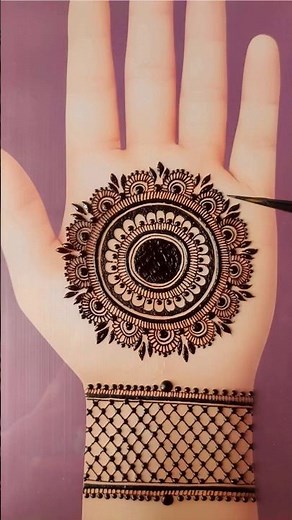 very beautiful lotus backhand mehndi design || easy and stylish full-hand mehndi design stylish