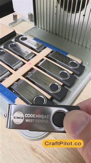 We Made Custom Logo Flash Drives with #xTool F1 ⚡🔥