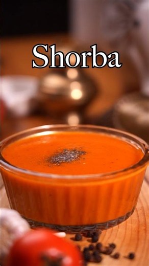 "Restaurant style Tomato Shorba... just 15 minutes lo ready! 🍅❤️"