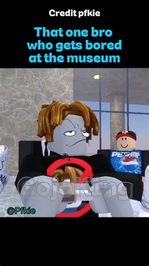 pov : that one bro who get bored in museum #roblox #viral #edit