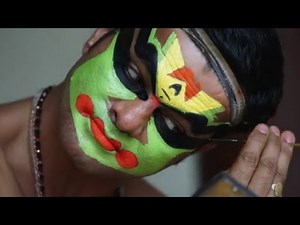Kathakali dance elaborated make up - Kochi Kerala