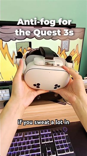 Trying the K3S Fan facial interface on Quest 3S