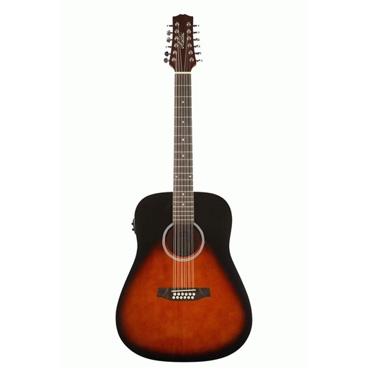 Ashton D20/12EQ TSB Dreadnought 12-String Acoustic Guitar w/ EQ (Tobacco Sunburst)