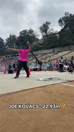 Joe Kovacs with a MASSIVE 22.93m to win the shot put at the USATF Los Angeles Grand Prix 🏆 #JourneyToGold #ContinentalTourGold