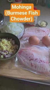 mohinga (Burmese fish chowder) cooking #mohinga #burmesefood #cooking
