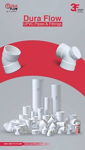 Dura Flow brings you premium UPVC Pipes & Fittings designed for long-term performance and trusted reliability. From residential to commercial projects — our pipes ensure smooth flow, leak-proof joints, corrosion resistance, and long life, even in tough conditions. ✔ High-quality UPVC Material ✔ Strong, Durable & Long-Lasting ✔ Seamless Water Flow ✔ Trusted for 35 Years Choose Dura Flow — where quality meets confidence. #DuraFlow #UPVCPipes #PipesAndFittings #WaterSupplySystem #LeakProof #Durable