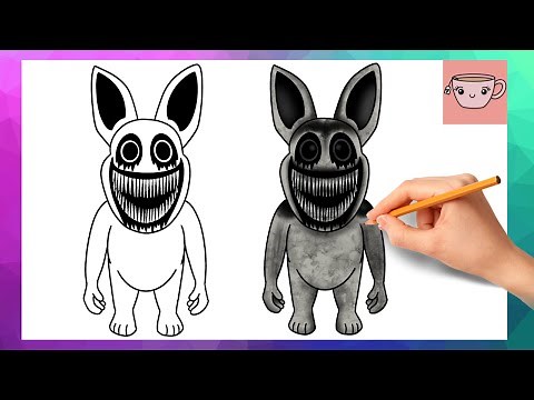How To Draw Monster Bunny from Zoonomaly | Easy Drawing Tutorial