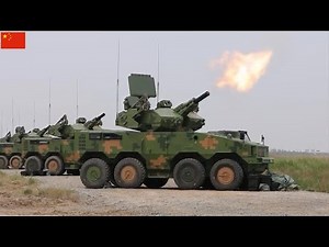 China shows off dozens of its new 8x8 Type 625 short-range air defense systems