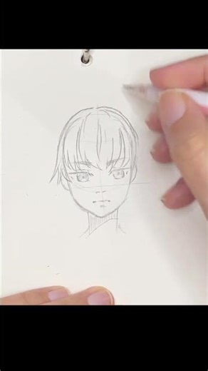 How to draw hair - male hair tutorial #sketch #howtodraw #hairtutorial #fyp #anime