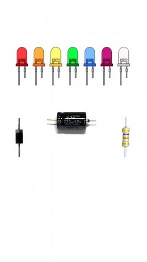 Multicolor LED Circuit for 110–220V AC – No Transformer Needed!