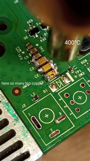 FOR TRAINING TO REMOVE SMD CAPACITOR 0.1uF THAT STUBBORN