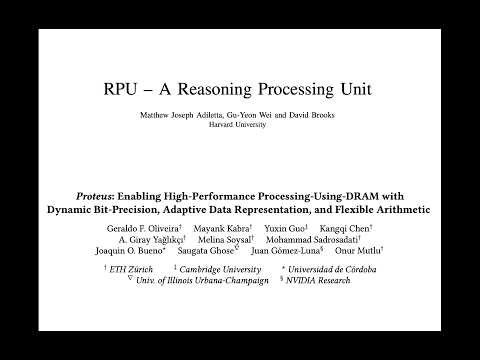 Sem. in Comp. Arch. - S5: RPU and Proteus (Spr 2026)