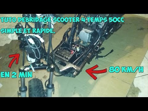 Facile: Débridage de scooter 4temps au vario 80km/h