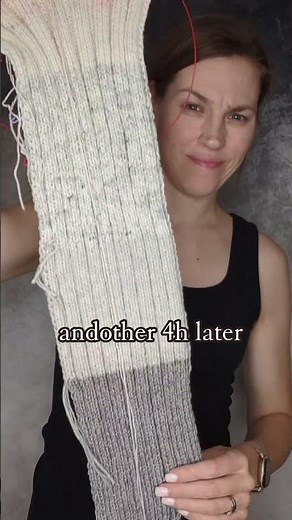 My most practical knitting project using leftover yarns