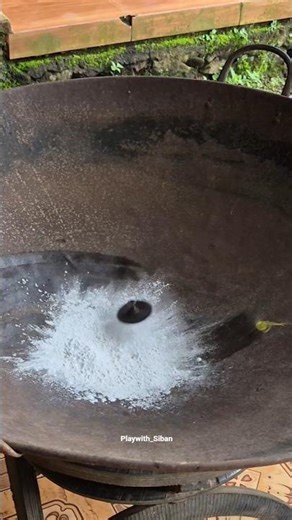 Spinning Beyblade in Flour #shorts