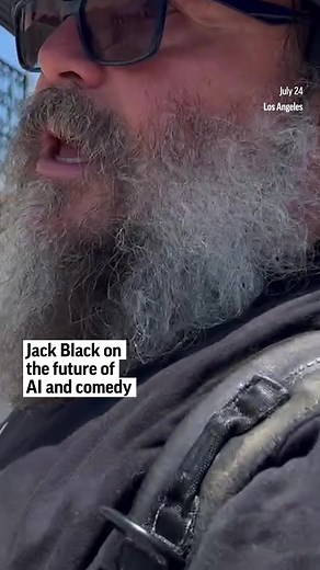 Jack Black on the future of AI and comedy. | AP