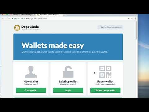 Dogechain - How to find your dogecoin wallet address.