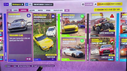 Forza Seasonal Treasure Hunt Challenge Guide