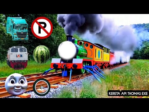 Teka-Teki Tebak Gambar Kereta Api CC201 Berubah Thomas Exe, Bus Pariwisata, Lani, Titipo Genie, Tayo