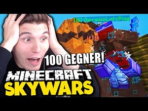 TEAM KÜRBISTUMOR GEGEN 100 SPIELER & GLP LÜGT EUCH AN! ✪ Minecraft MEGA Skywars
