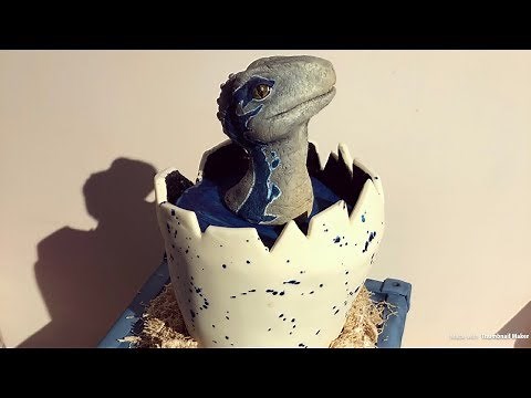 CAKE NATION | How To Make A Carved 3D Dinosaur Egg Cake