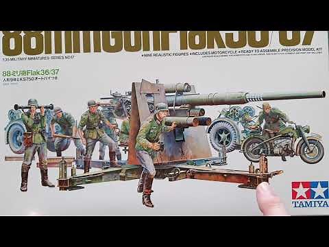 Tamiya 1/35 88mm Flak 36/37 - Kit Review