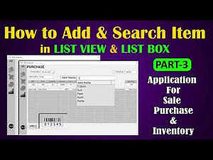 Excel VBA for Beginner To Advance Pt-3: Search & Add Items in Listbox & Listview Control in Userform