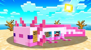 How to Live INSIDE an AXOLOTL in Minecraft!