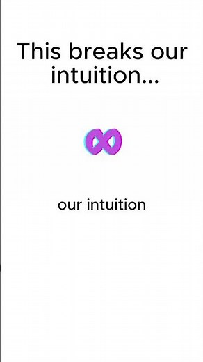 Infinity BREAKS our Intuition 🤯 #maths #learnmath #education #infinity #infinite #mathematics #math