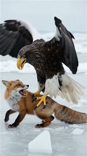 The Steller's Sea Eagle: Master of the Skies’ Overwhelming Hunt! A Fierce Battle for Survival Aga...