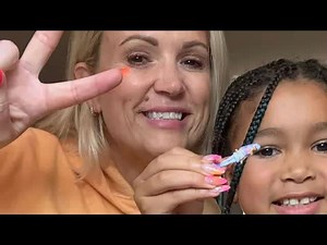 scarlett and tiania: barbie dreamhouse fun! mini doll playset, makeup & weather!