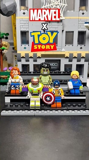 LEGO Marvel Avengers X Toy Story 5 Minifigures (Iron Man Buzz Lightyear, Captain America Woody)