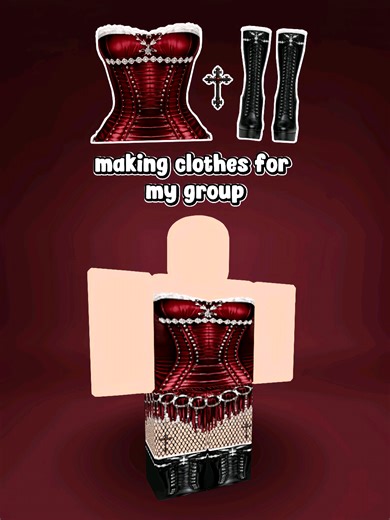 Roblox Outfit Design for Group: Corset & Pink Dress