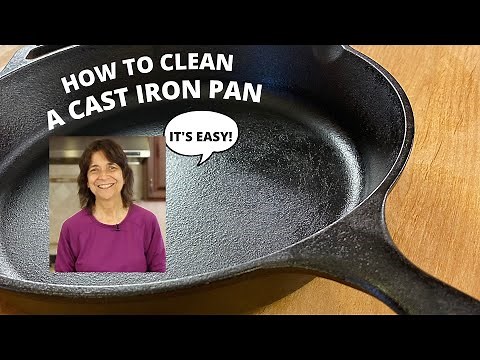 How To Clean A Cast Iron Pan | It's REALLY Easy!