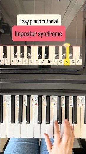 Impostor Syndrome – Sidney Gish Piano Tutorial 🎹 (Easy) | Synthesia