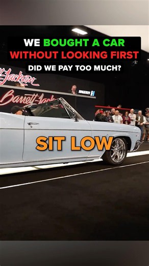 Looking back, we probably should’ve spent a little more time checking it out first. #cars #auction