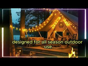 HD325 250127 Brightown Solar String Lights Outdoor, 30Ft Vintage Hemp Rope Solar Patio Lights